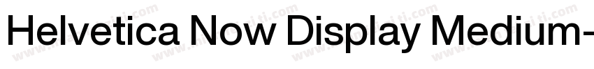 Helvetica Now Display Medium字体转换